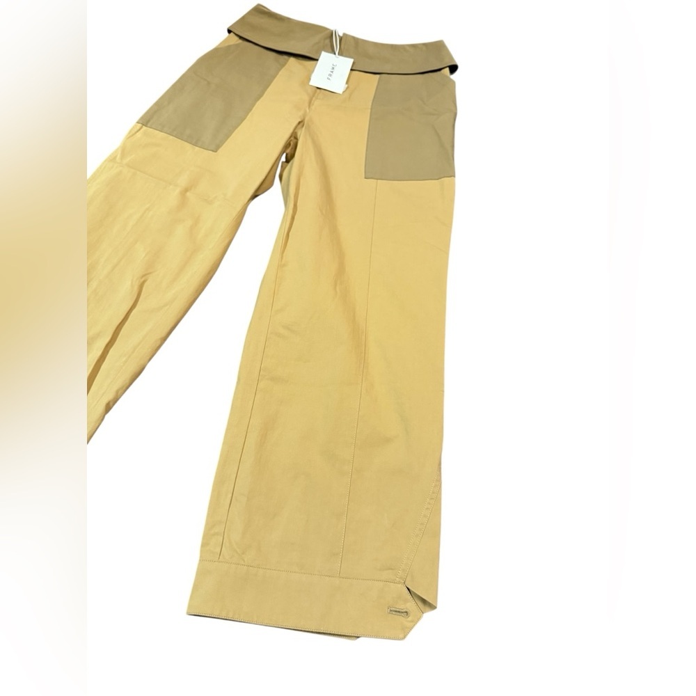 NWT FRAME Foldover Trouser Size 4 in Color Light/… - image 5